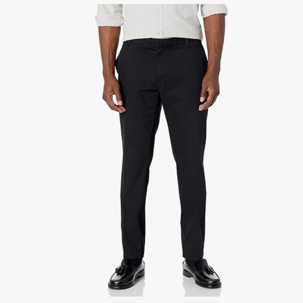 Amazon Essentials Men's Slim-Fit Wrinkle-Resistant Flat-Front Stretch Chino Pant